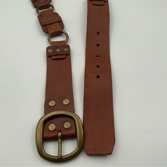 Lucky Brand Leather Loops and Studs Vintage Belt. Women’s Size 8. - Picture 3 of 4